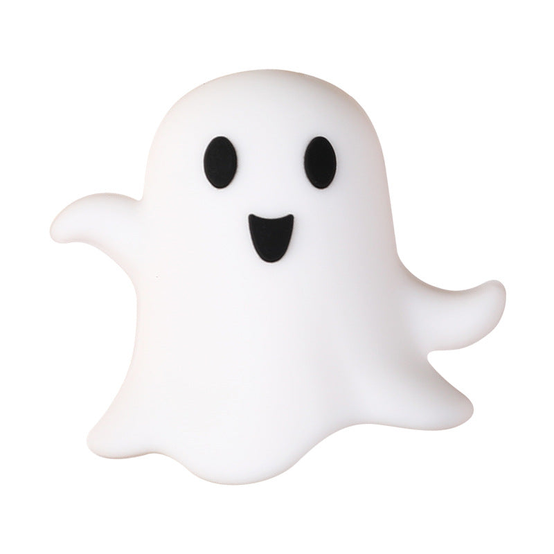 Wholesale 20pcsNew Halloween 3D silicone beads loose beads creative diy bracelet jewelry food grade pumpkin silicone beads