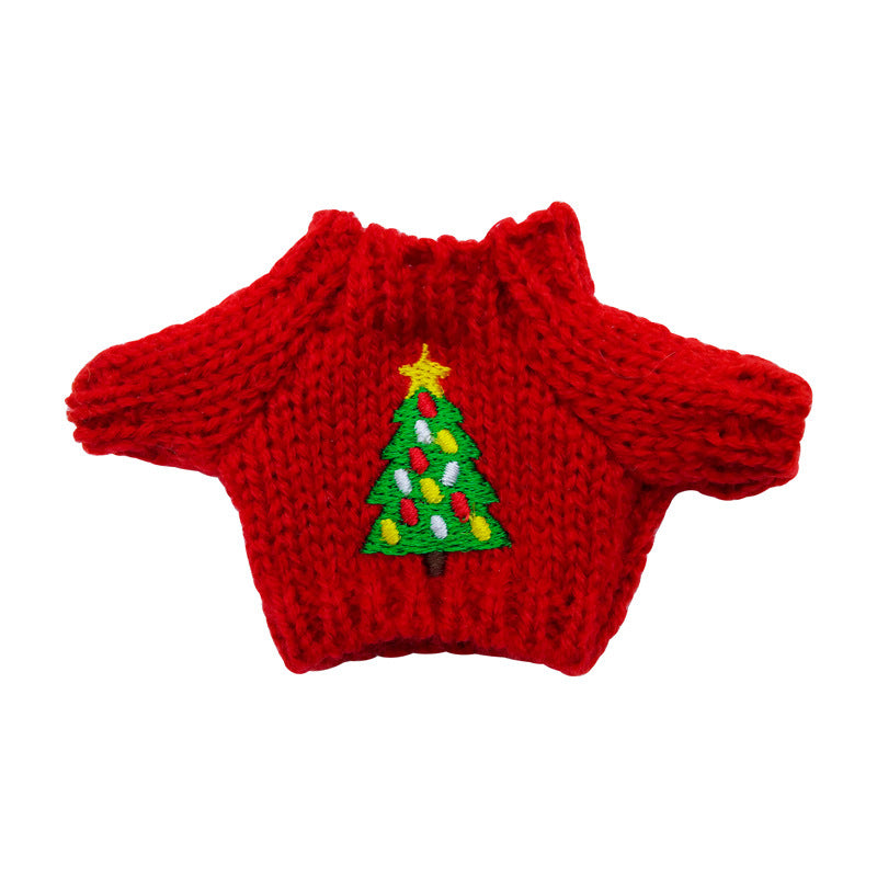 Wholesale 5pcs Toy 14cm Embroidered Knitted Door Dog Elf Doll Accessories