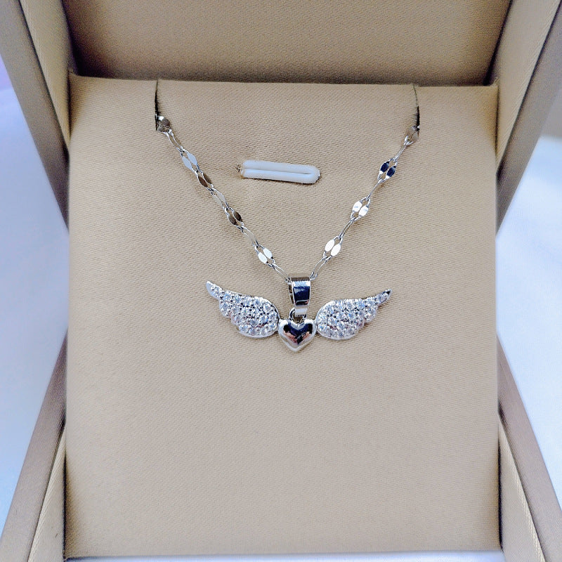 Wholesale Angel Wings Necklace Clavicle Chain