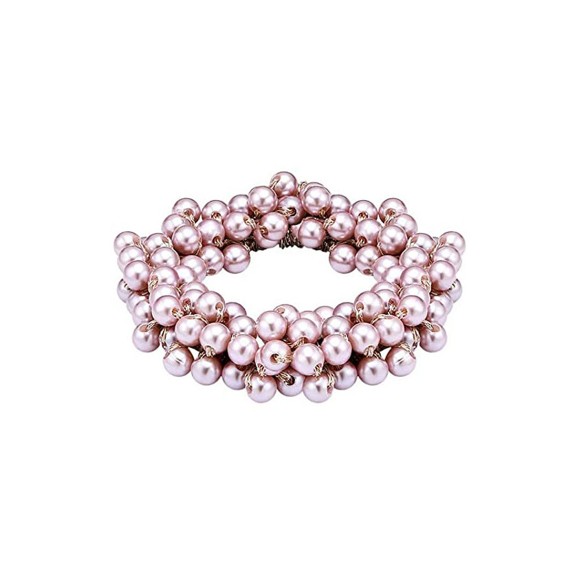 Wholesale Crystal Pearl Resin Hair Scrunchies