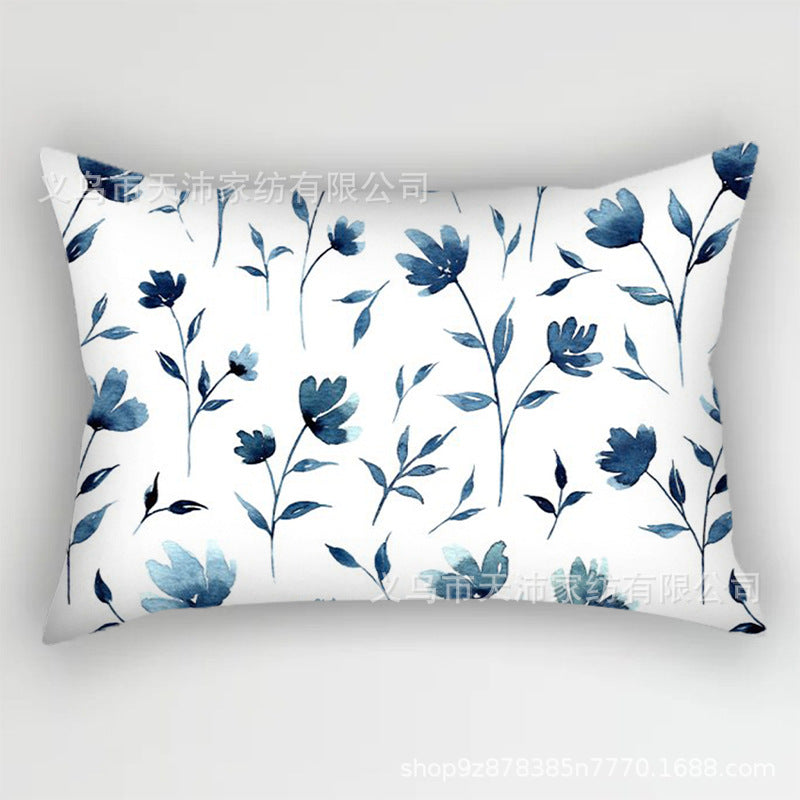 Wholesale Blue Fresh Short Plush Pillowcases