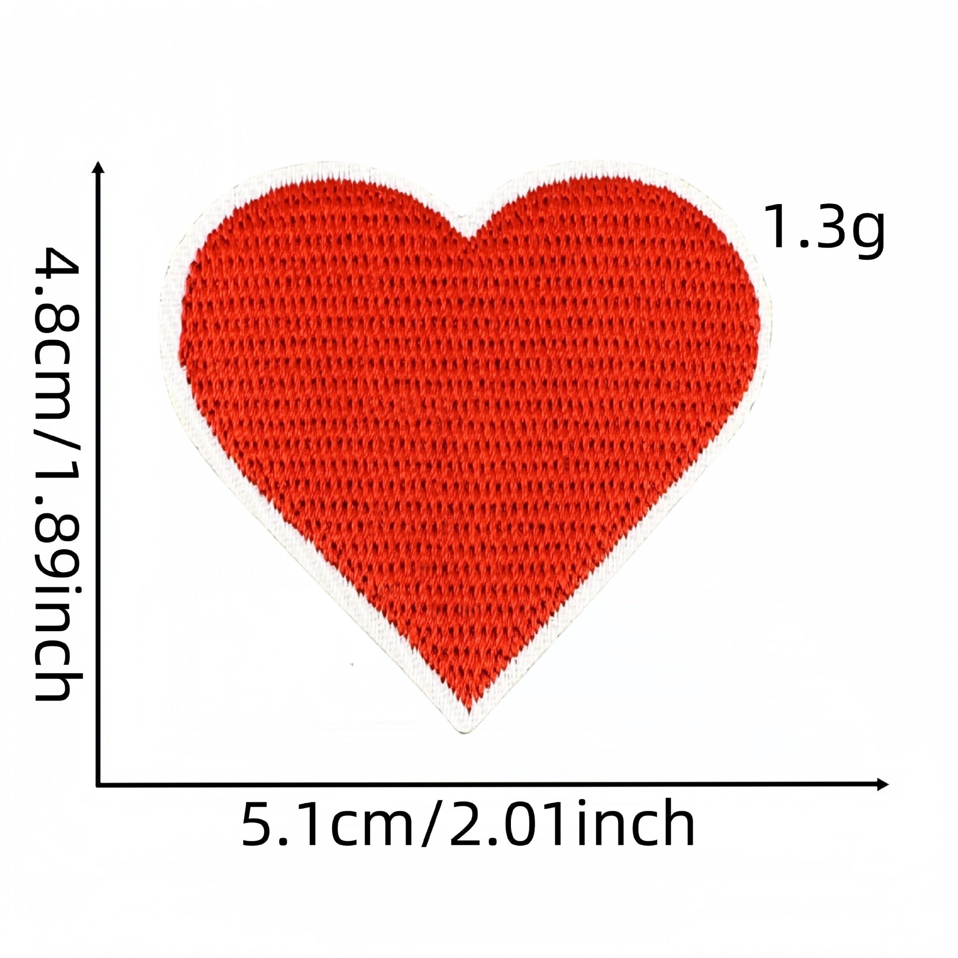 Wholesale  Poker Series Embroidery Cloth Stickers Love Heart Decoration DIY  Patch