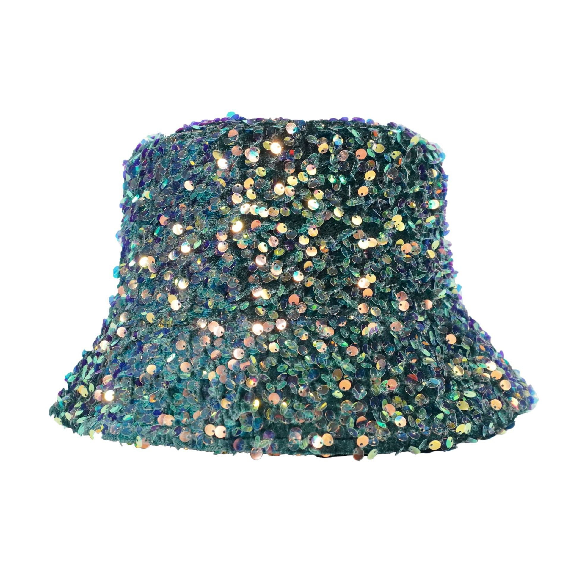 Wholesale Cotton Polyester Sequin Bucket Hat