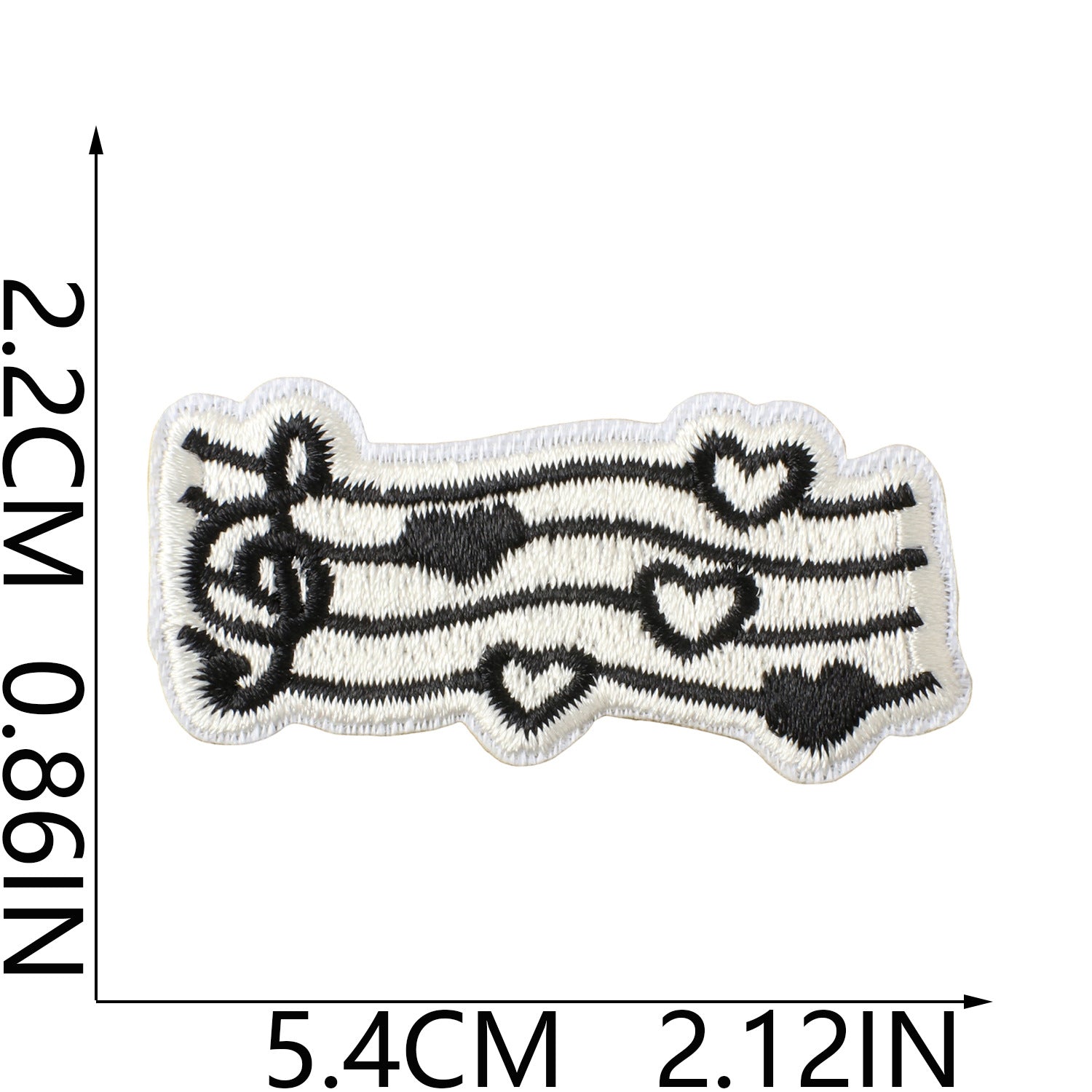 Wholesale Music Note Embroidered Patches For Clothing DIY Repair Decorative Self Adhesive Craft Accessory
