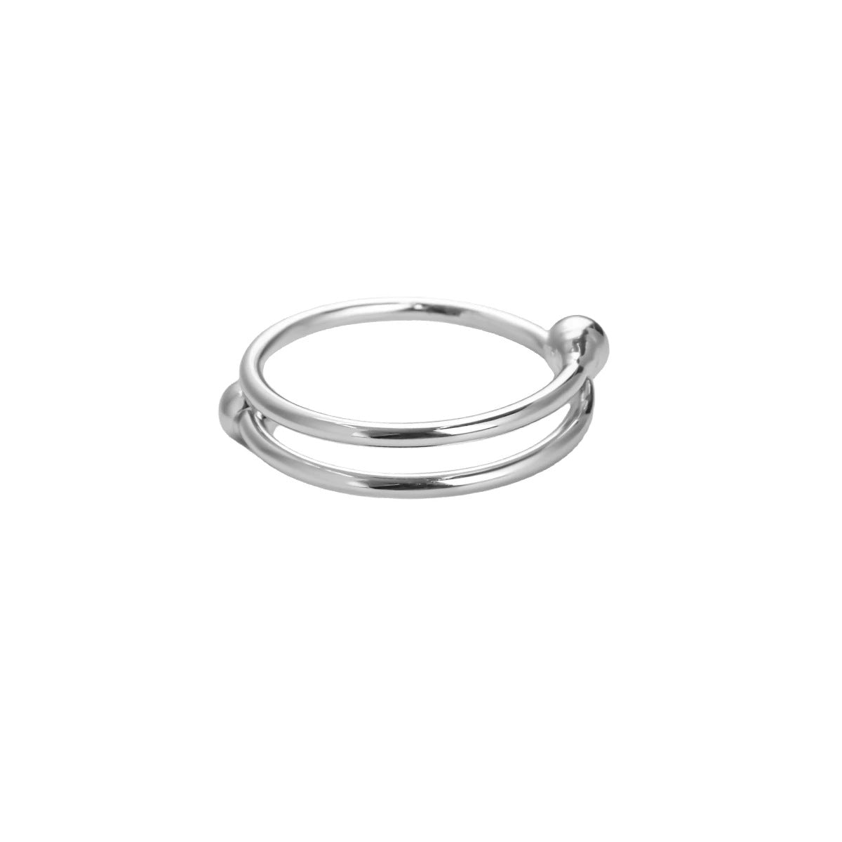 Wholesale Spiral bead rotatable open ring