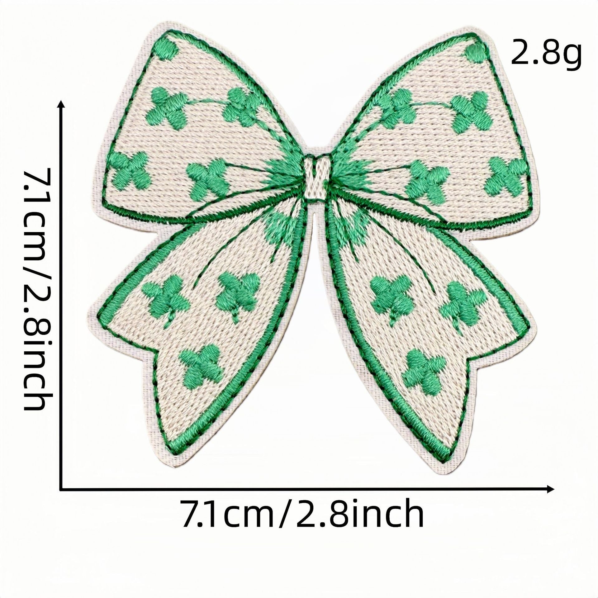 Wholesale St.  Patrick' s Day Butterfly and Shamrock Knot Embroidery DIY Patches