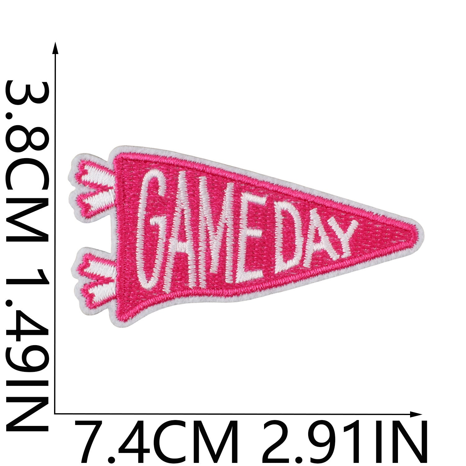 Wholesale Game Day Embroidery Patch Iron On Applique For Clothing Jeans Backpack Decoration DIY Craft Supply Fashion Accessory Gift Boutique Resale