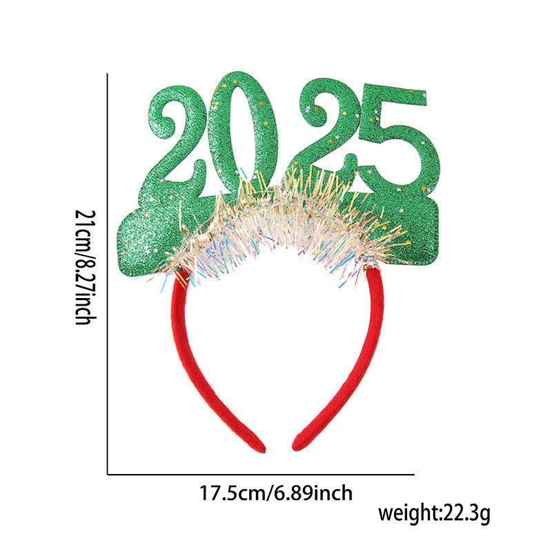 Wholesale Christmas New Year Sequins Decoration Holiday Party Headpieces Headband