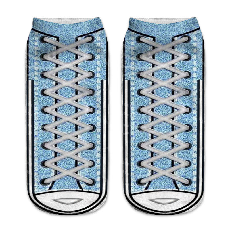 Wholesale Candy Color Digital Printing Sock