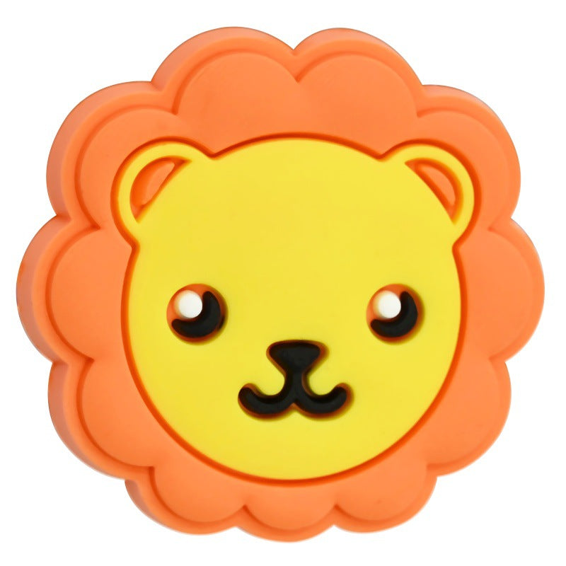 Wholesale  Random 100pcs/pack  Cartoon animal beaded PVC soft rubber beads