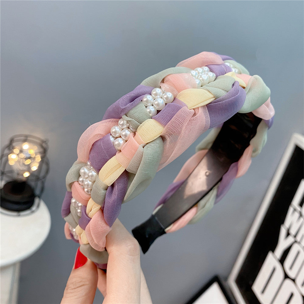 Wholesale Twist Wide Brimmed High Skull Headband