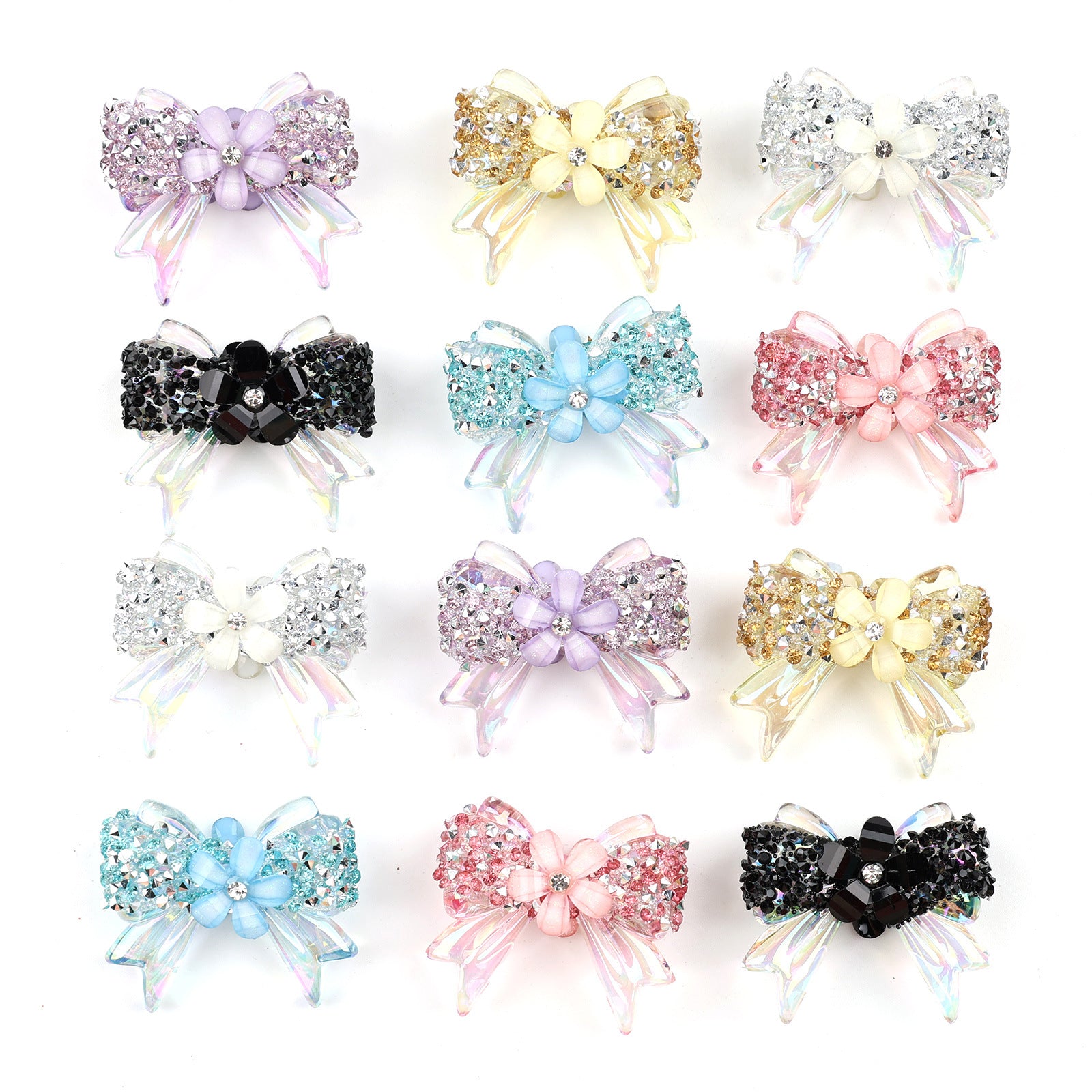 Wholesale 10pcs bowknot cherry blossom Acrylic Beads