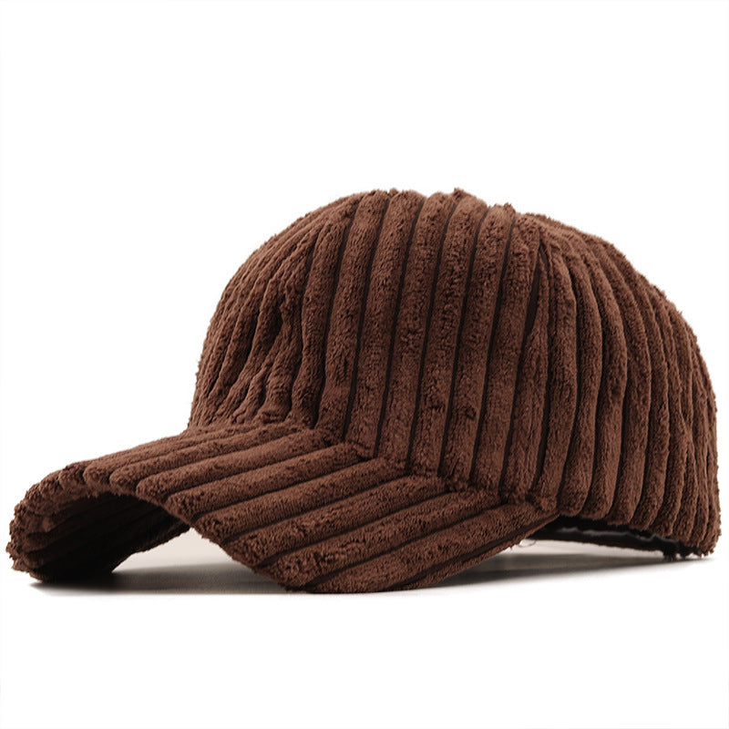 Wholesale Winter Warm Corduroy Fashion Casual Couple Versatile Duckbill Cap