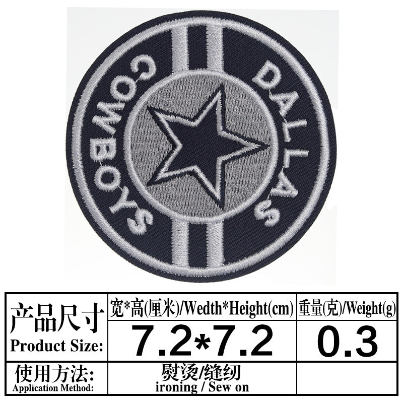 Wholesale  Team Logo Cloth Patch Sports DIY Patches