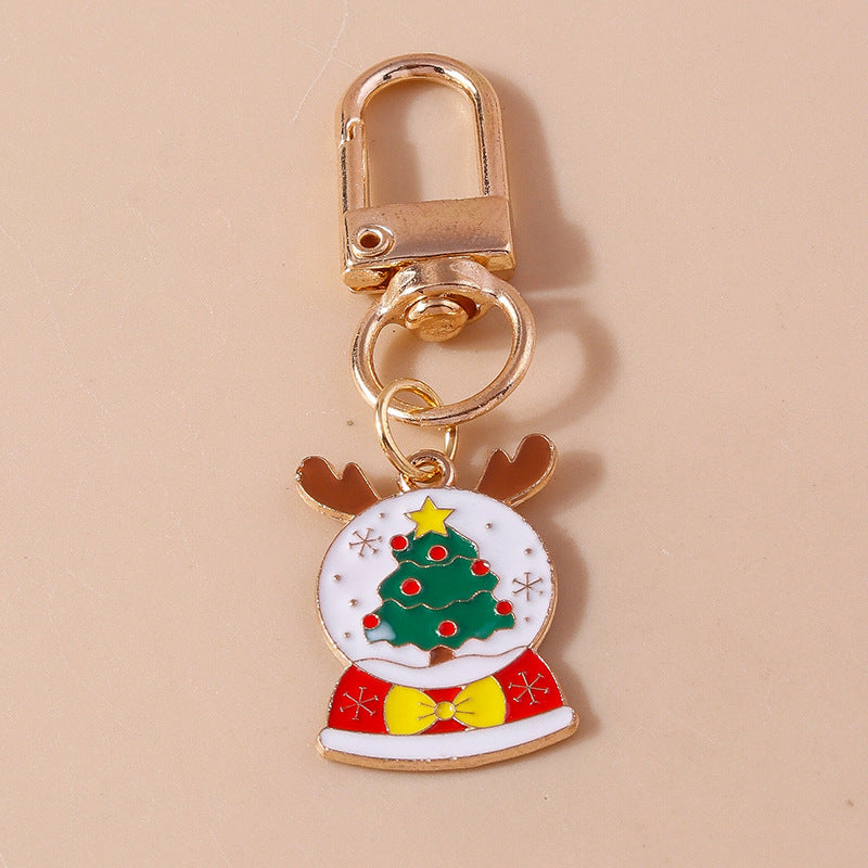 Wholesale Christmas Zinc Alloy Cartoon Keychain