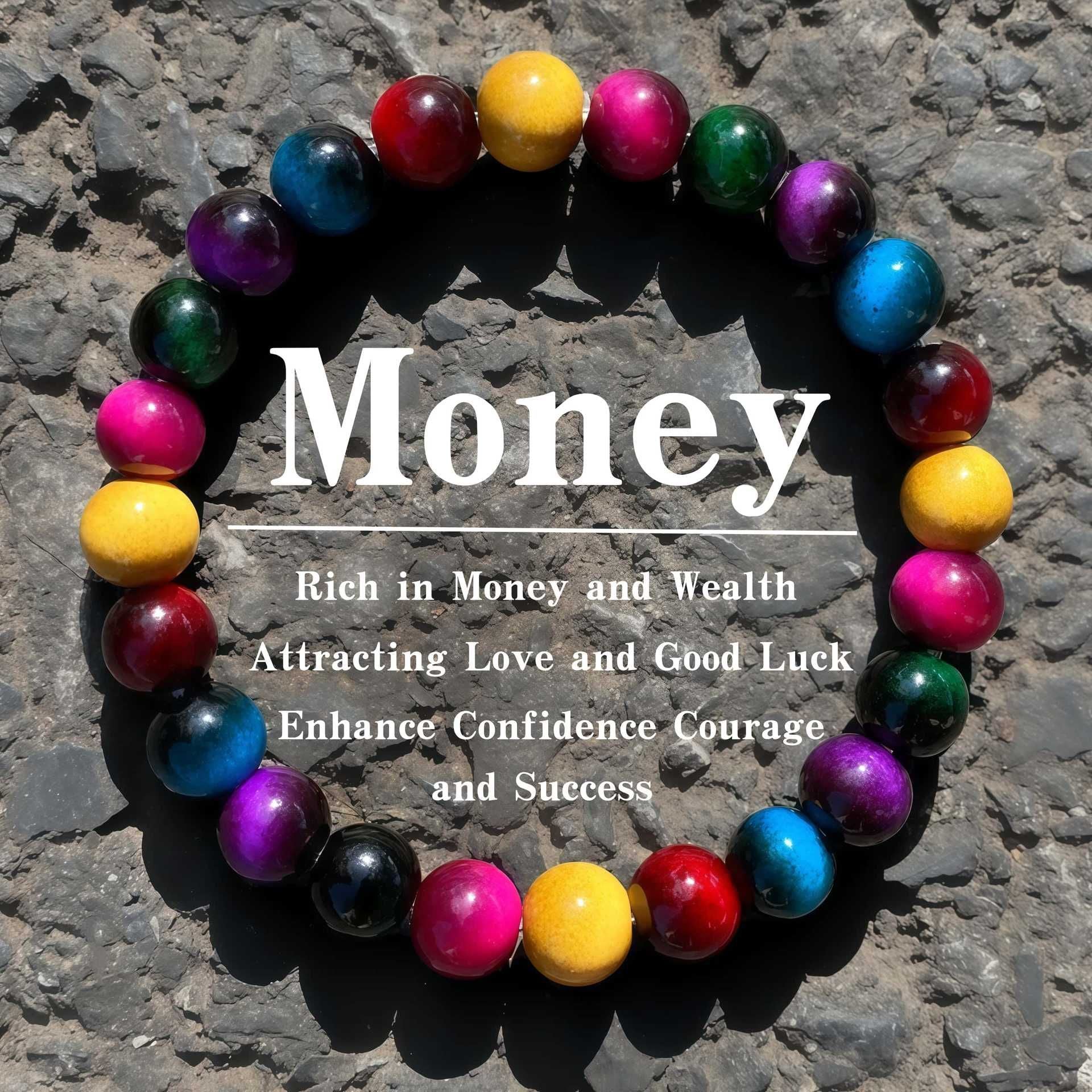 Wholesale Green Purple Sapphire Blue Red Rose Red Gold Lake Blue Yellow Tiger Eye Bracelet