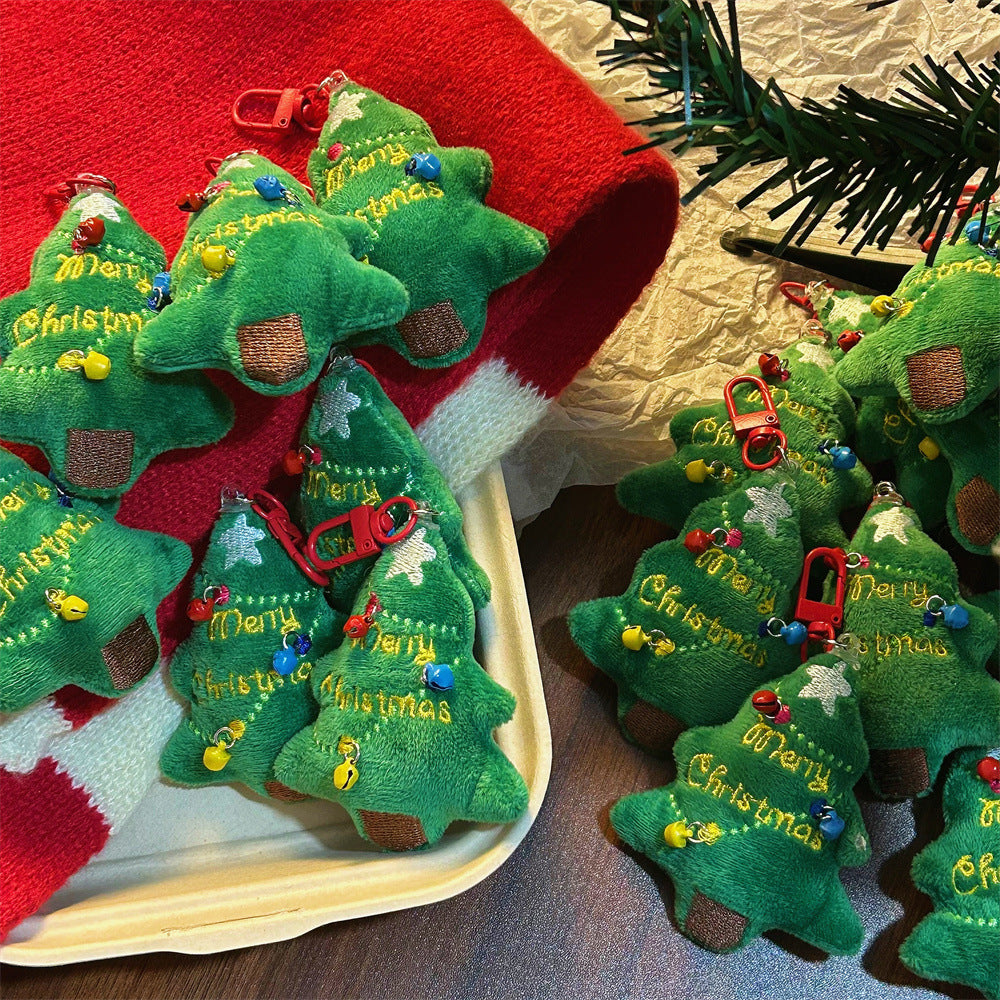 Wholesale Plush Christmas Tree Schoolbag Accessories