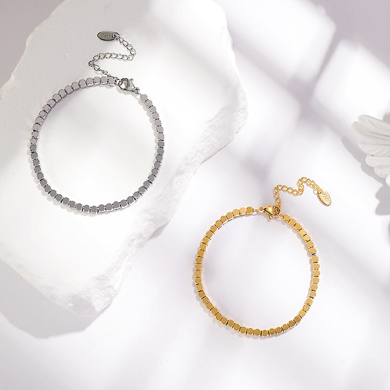 Wholesale Simple Small Square Vintage Bracelet