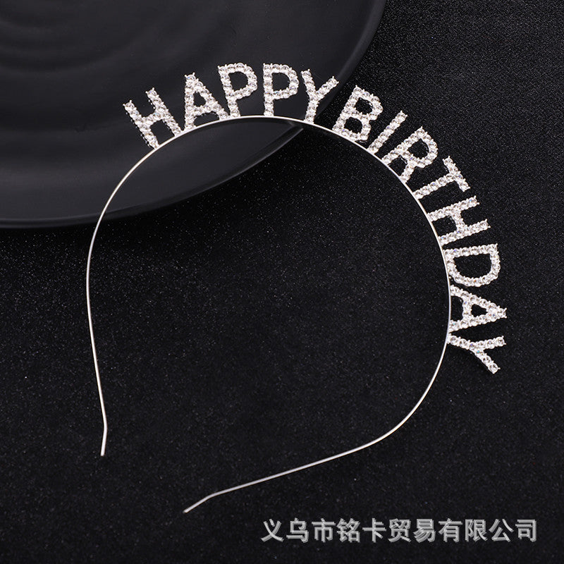 Wholesale Wholesale happy birthday birthday party headdress headband
