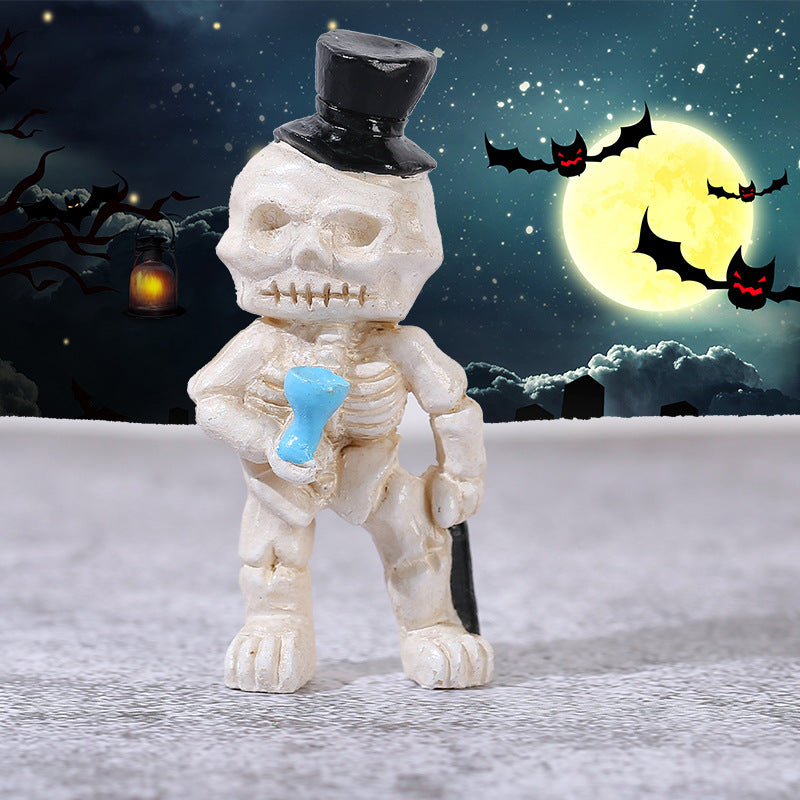 Wholesale  skull ornaments horror resin ornaments