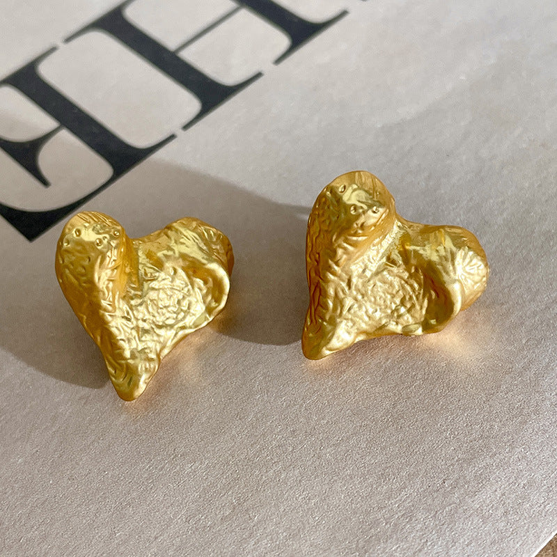 Wholesale Love Alloy Gold Plated Earrings