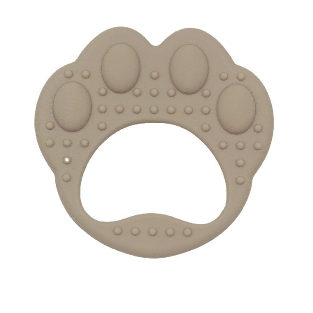 Wholesale Baby Food Grade Boilable Bear Paw Silicone Teether