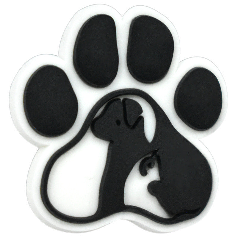 Wholesale Random 100pcs Dog Paw Series Creative Ballpoint Pen Bead Focal Beads