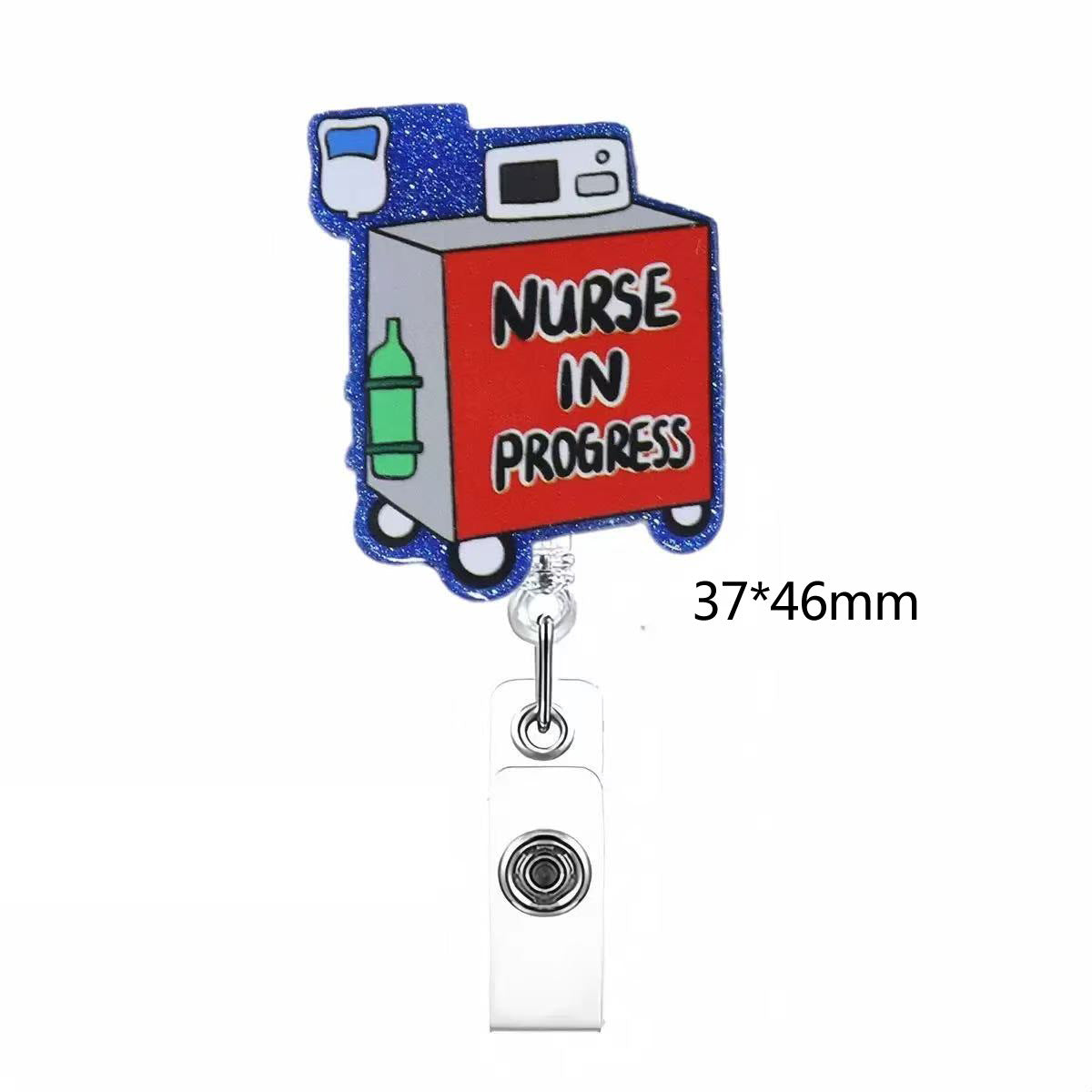 Wholesale  Doctor and nurse badge with retractable buckle  Badge Reels