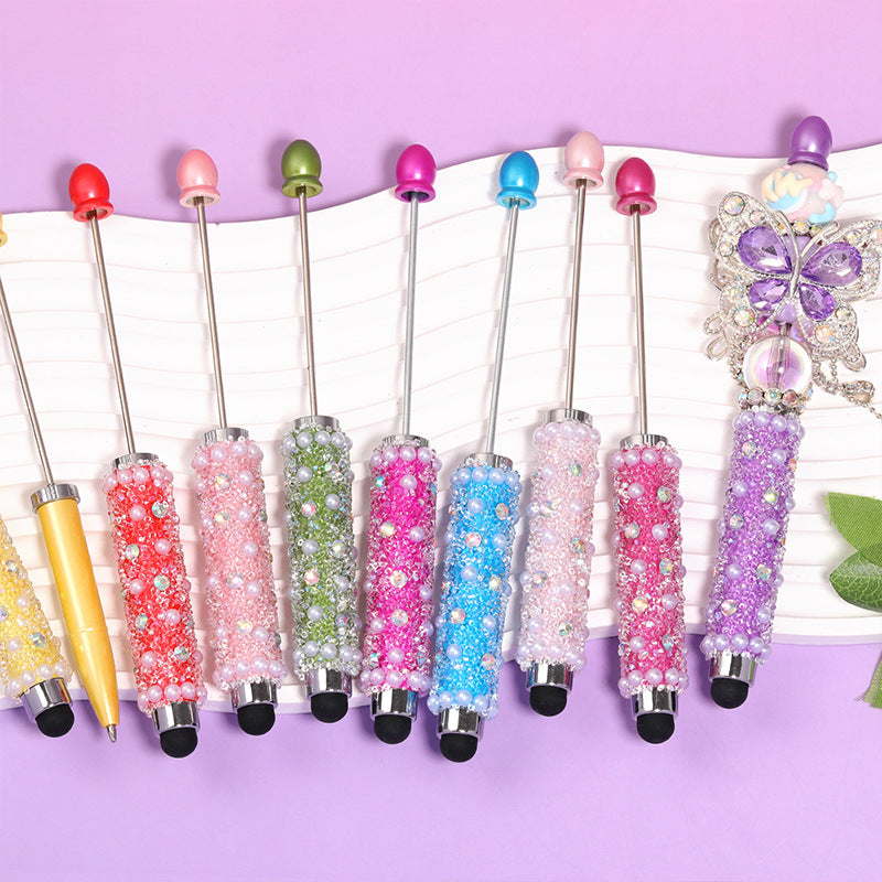 Wholesale 5pcs/pack Touch screen pearl sugar beadable pen
