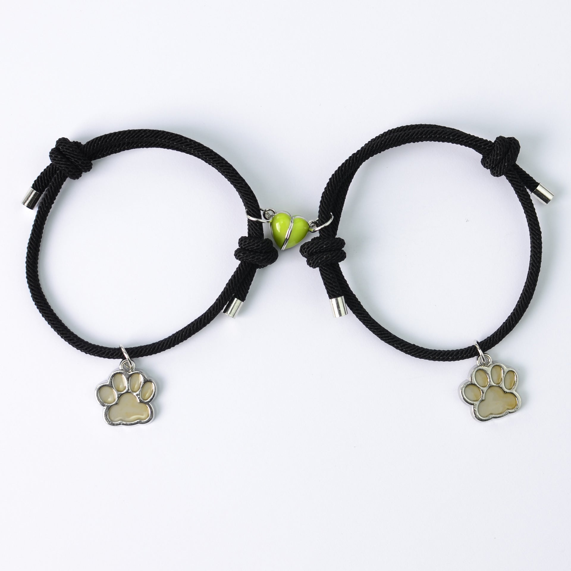 Wholesale  Luminous Cat Paw Dog Paw Love Magnet Bracelet