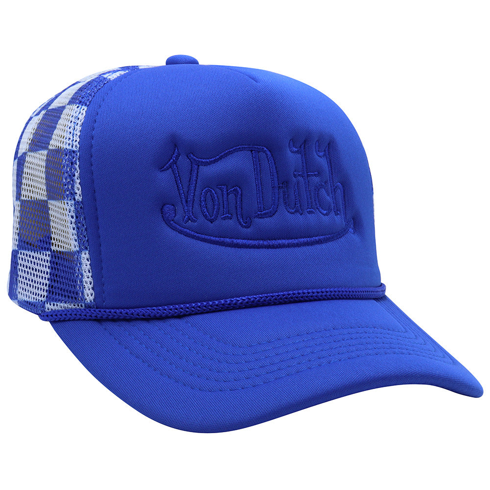 Wholesale Plaid Camouflage Embroidered Truck Hat Sun Protection Mesh Baseball Cap