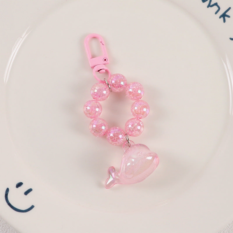 Wholesale Resin Whale Beads Keychain