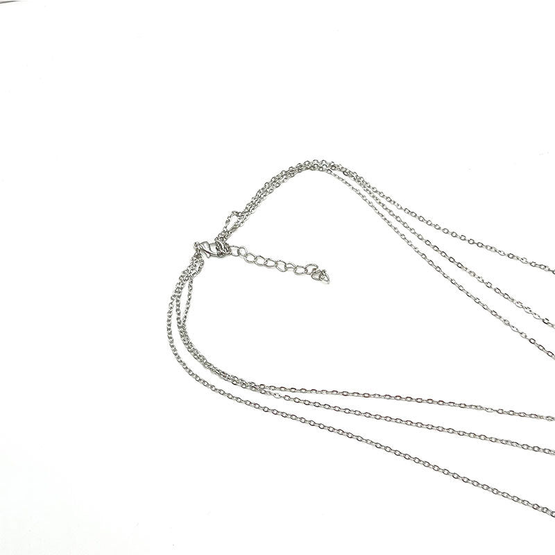 Wholesale Round Turquoise Multi-layer Alloy Necklace