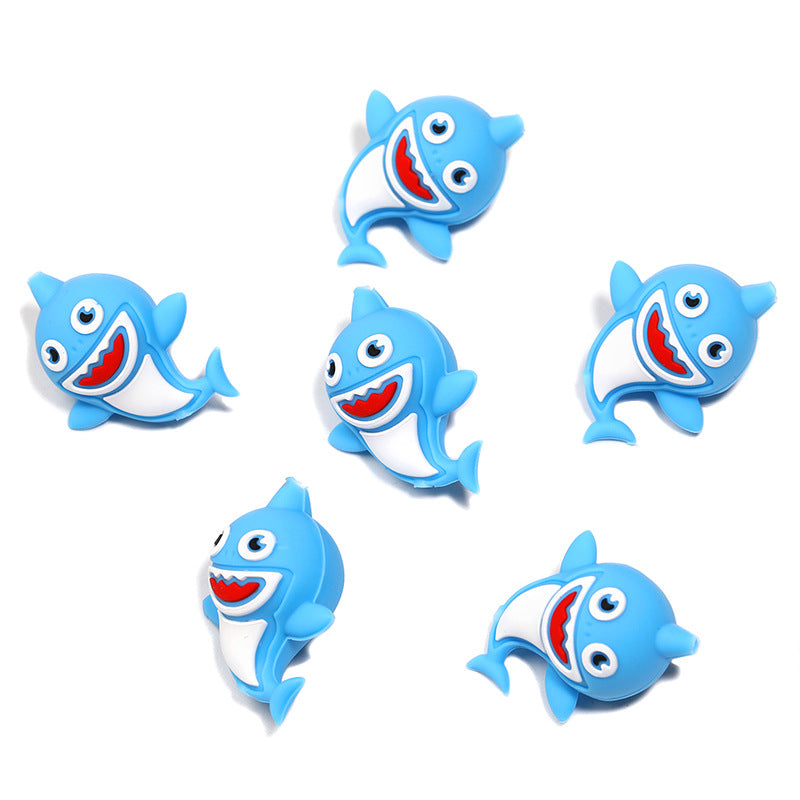 Wholesale 5pcs Marine Animal Rubber Accessories Loose Beads
