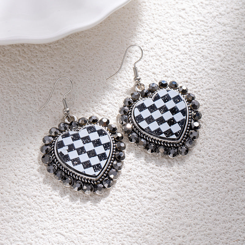 Wholesale Bohemian Turquoise Leopard Print Earrings