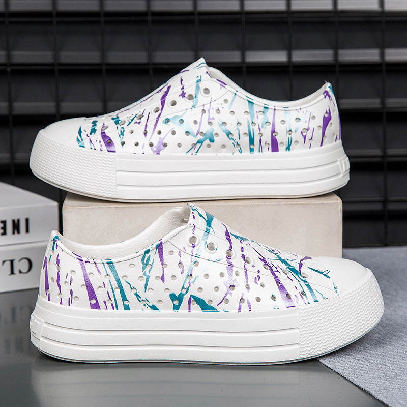 Wholesale  New Eva Hole Shoes Women's  Beach Non-slip Seaside Wading Tracing Creek Shed Shoes Women's