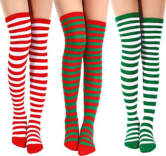 Wholesale Halloween Bat Spider Web Clown Skeleton Skull Over The Knee Socks