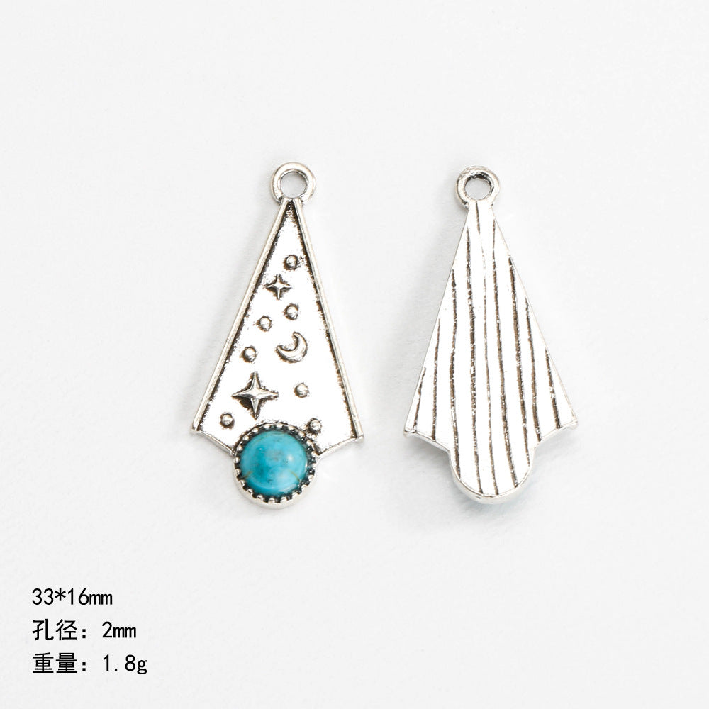 Wholesale Bohemian ethnic style turquoise inlaid necklace bracelet