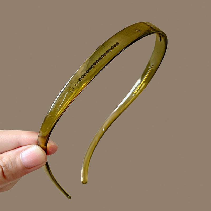 Wholesale Retro simple French style all-match outdoor face washing sponge headband for women