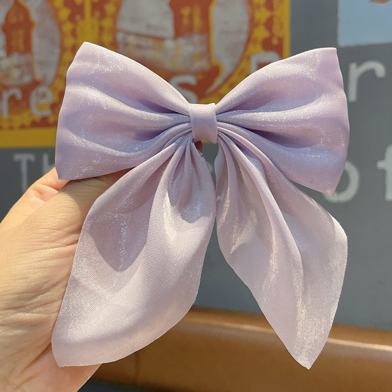 Wholesale Wholesale solid color temperament college style bow hairpin