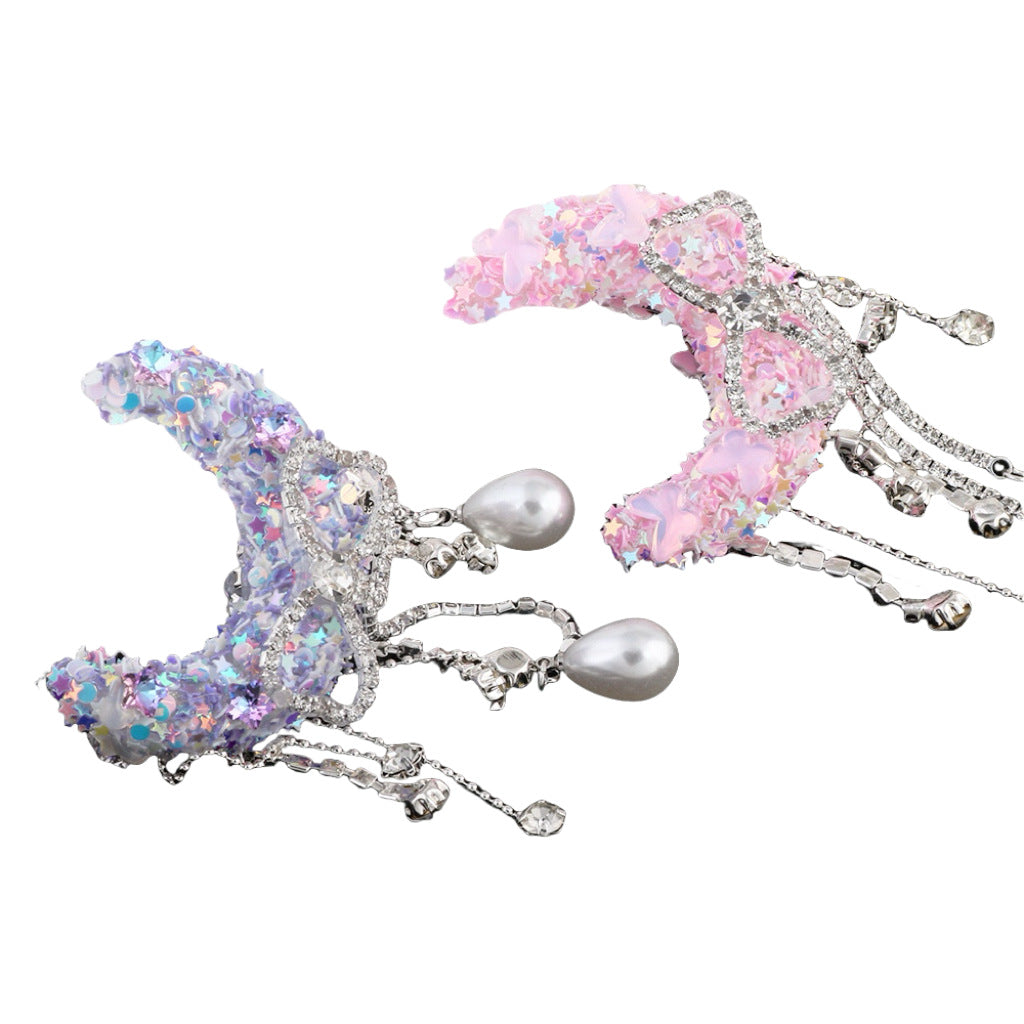 Wholesale Bow Tassel Pearl Sequin Moon Boat Acrylic Diamond Ball  Beads