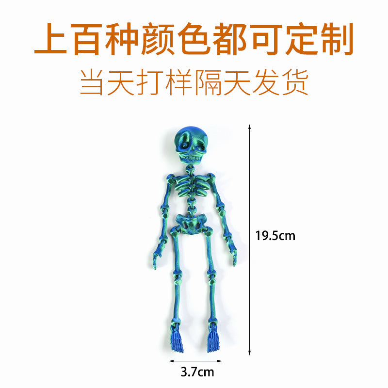 Wholesale  printable skeleton toy with magnetic joints movable