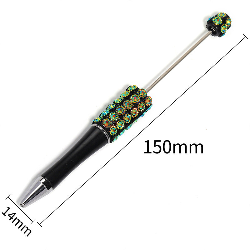 Wholesale 10pcs Heavy Industries Colorful Lace Resin Diamond DIY Multi Color Plastic Rotary Ballpoint Pen
