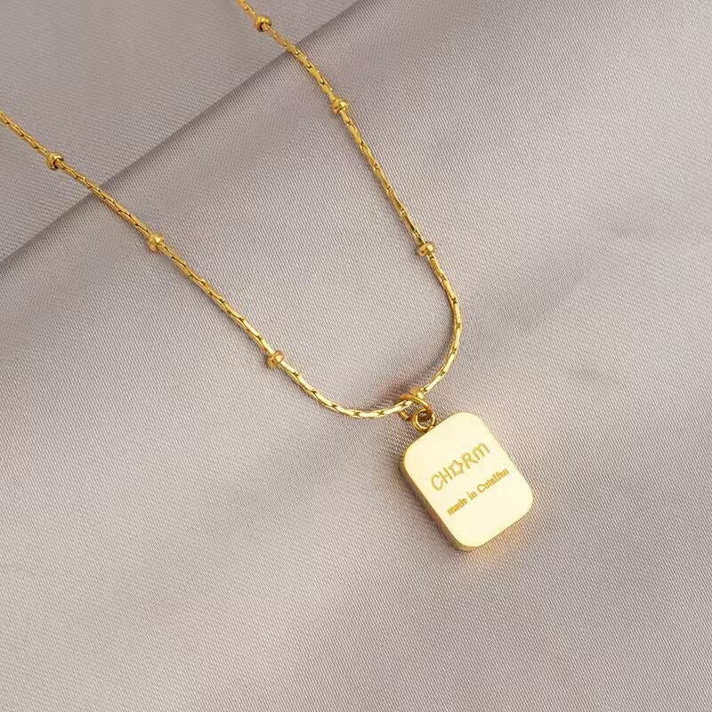 Wholesale Gold Titanium Steel Necklace for Women,  Non-Fading