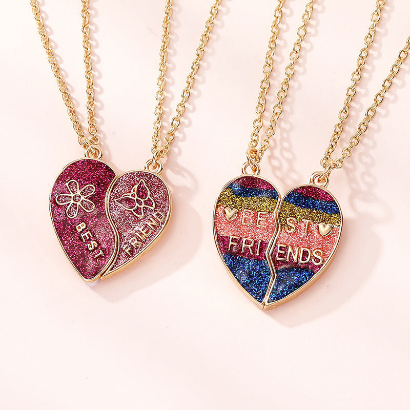 Wholesale Best Friend Children' s Love Magnetic Necklace