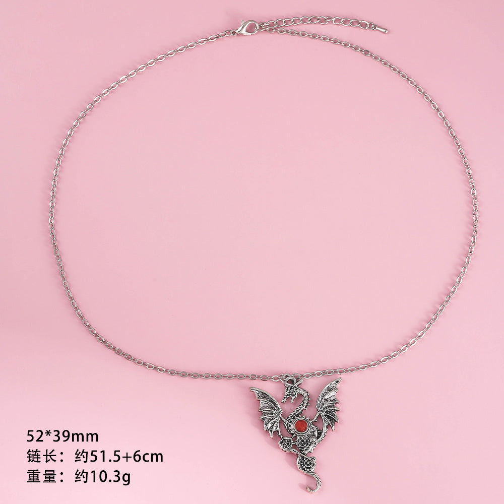 Wholesale Trendy hip-hop street alloy party gothic dark necklace