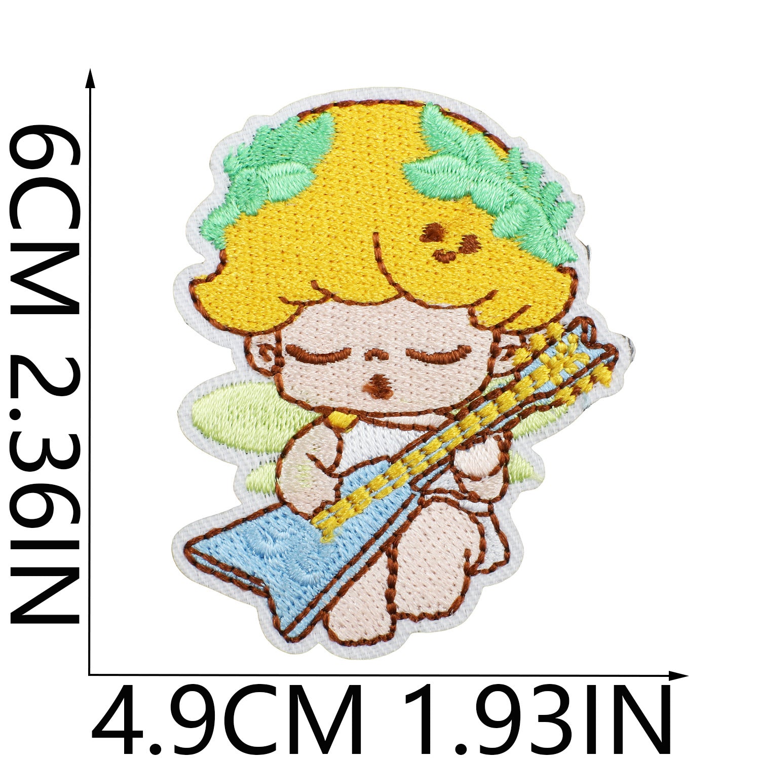 Wholesale Cute doll embroidered fabric patch OLY Exclusive