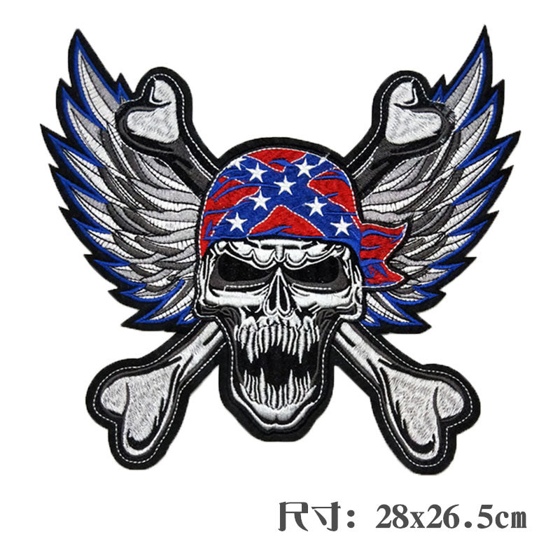 Wholesale Large punk style clothing embroidery DIY Patches