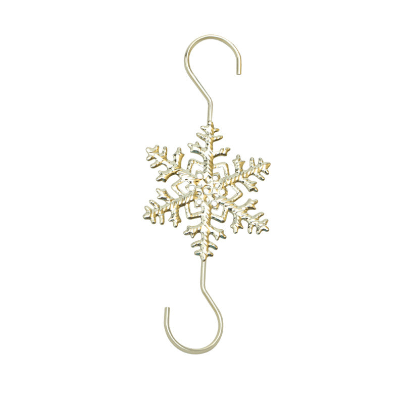 Wholesale Stainless Steel Christmas Tree Snowflake Flakes Holiday Decorations S Hooks