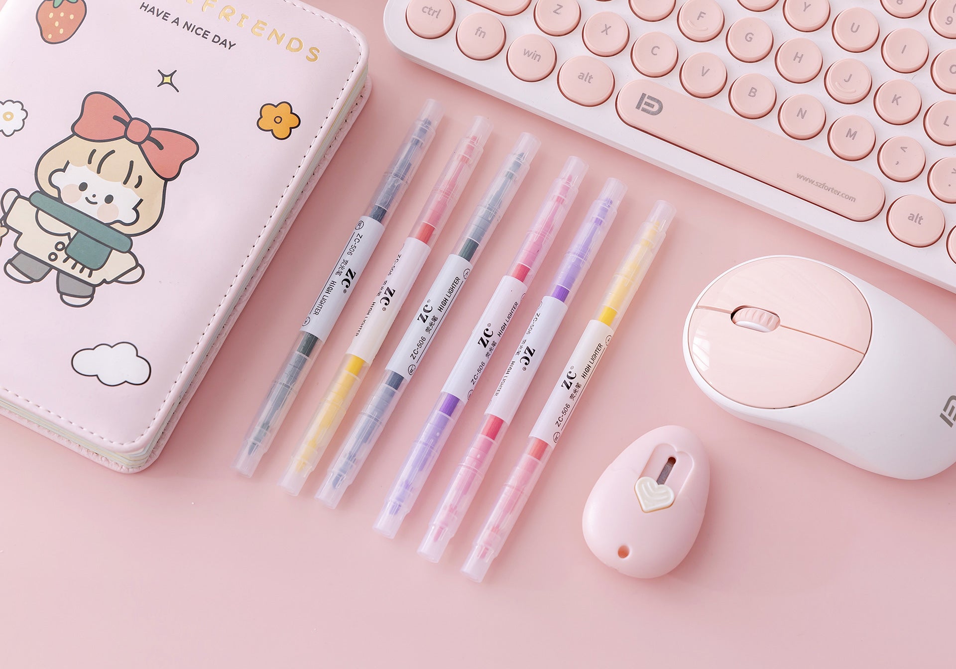 Wholesale Plastic Double Headed Fluorescent Pens